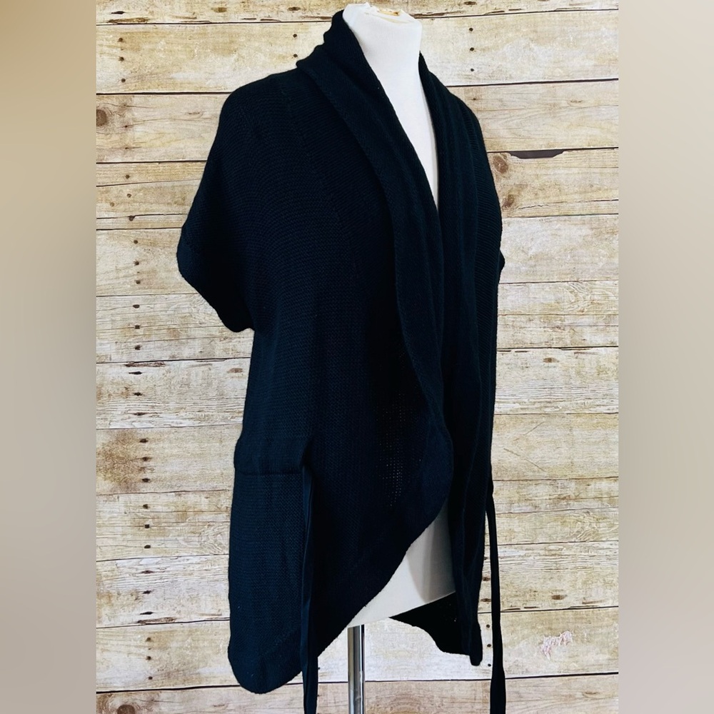 Ann Taylor Loft Lounge Womens‎ Small Open Front Shawl Collar Cardigan Belted